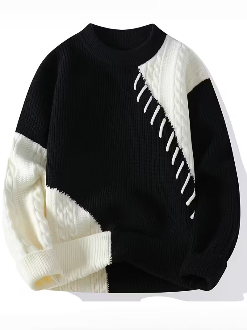 Rococity™ Men’s Elegant Knit Pullover — Timeless Style, Unmatched Comfort
