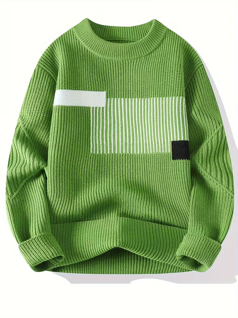 Rococity™ Men’s Luxe Knit Pullover — Modern Warmth, Effortless Class