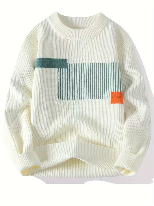 Rococity™ Men’s Luxe Knit Pullover — Modern Warmth, Effortless Class