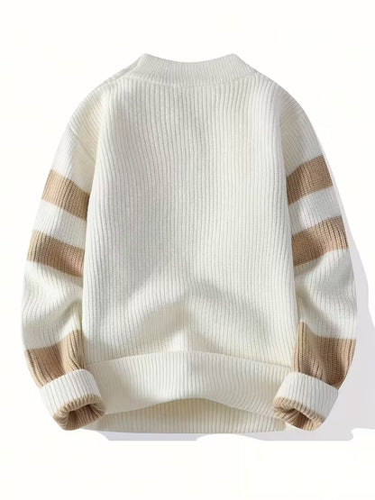 Rococity™ Men’s Winter Classic Pullover — Bold Warmth, Effortless Elegance