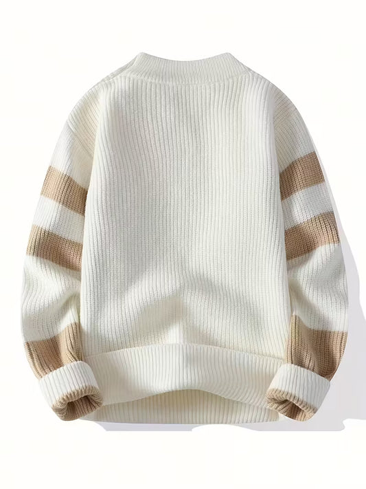Rococity™ Men’s Winter Classic Pullover — Bold Warmth, Effortless Elegance