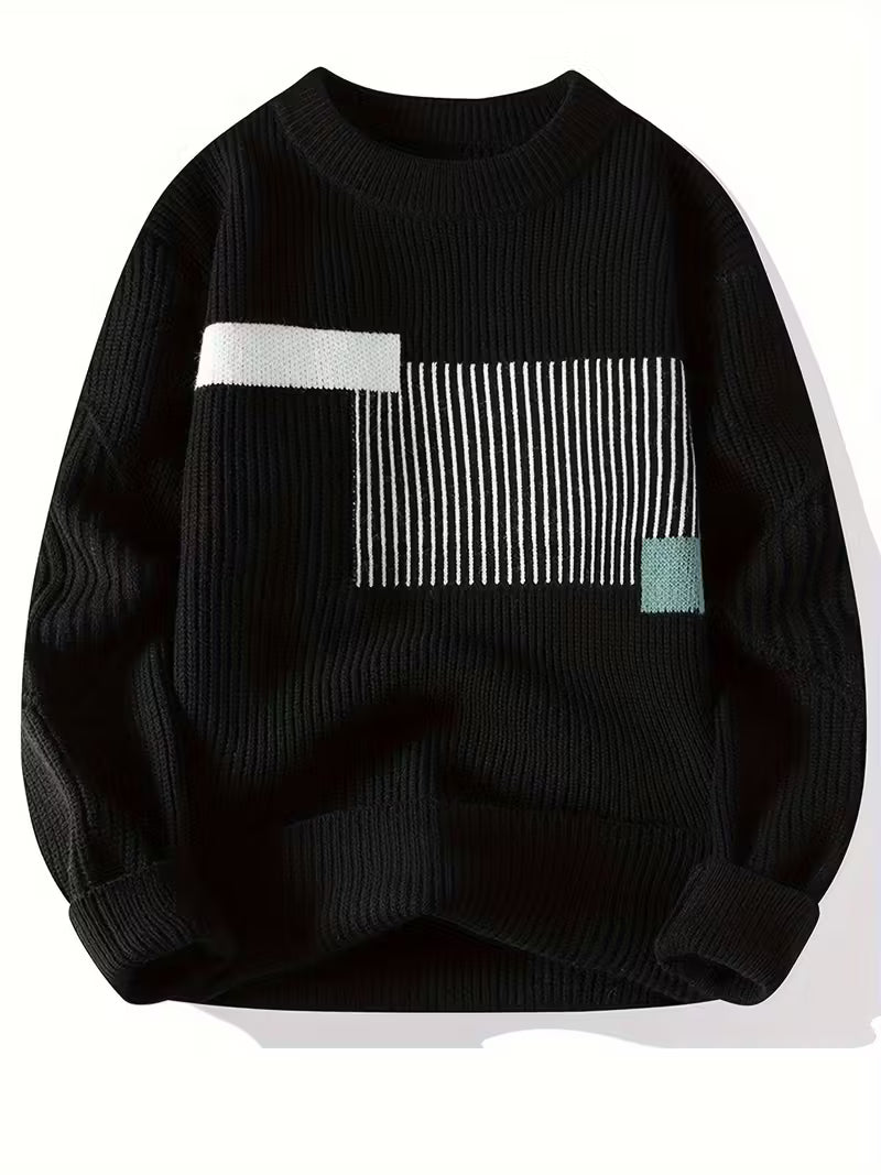 Rococity™ Men’s Luxe Knit Pullover — Modern Warmth, Effortless Class