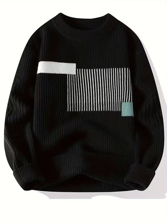 Rococity™ Men’s Luxe Knit Pullover — Modern Warmth, Effortless Class