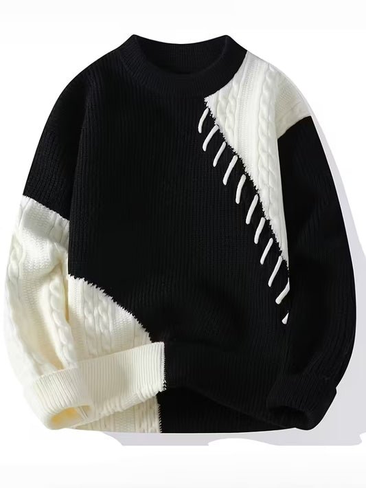 Rococity™ Men’s Elegant Knit Pullover — Timeless Style, Unmatched Comfort